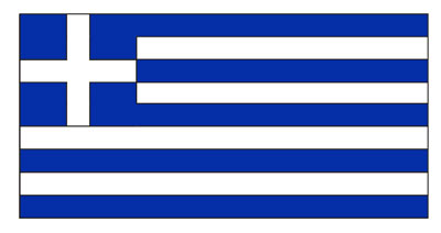 Κάντε κλικ εδώ για να τυπώσετε το πατρόν της Ελληνικής σημαίας