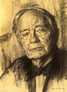 Pastel portrait of Butler founder Joseph G. Butler, Jr., by Ivan G. Olinsky (c. 1920), 16.5 x 12.5''