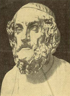 Ο Όμηρος (Γλυπτό 2ου αιώνα π.Χ.)