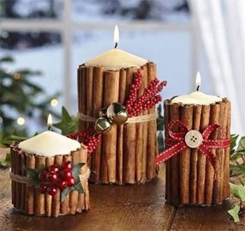 Χριστουγεννιάτικο κερί για δώρο και για το σπίτι