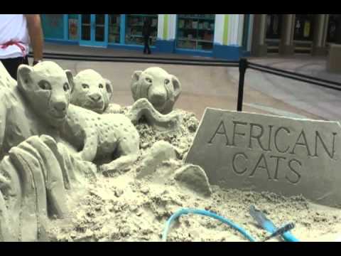Archisand Creates Disney Nature’s African Cats Sand Castle